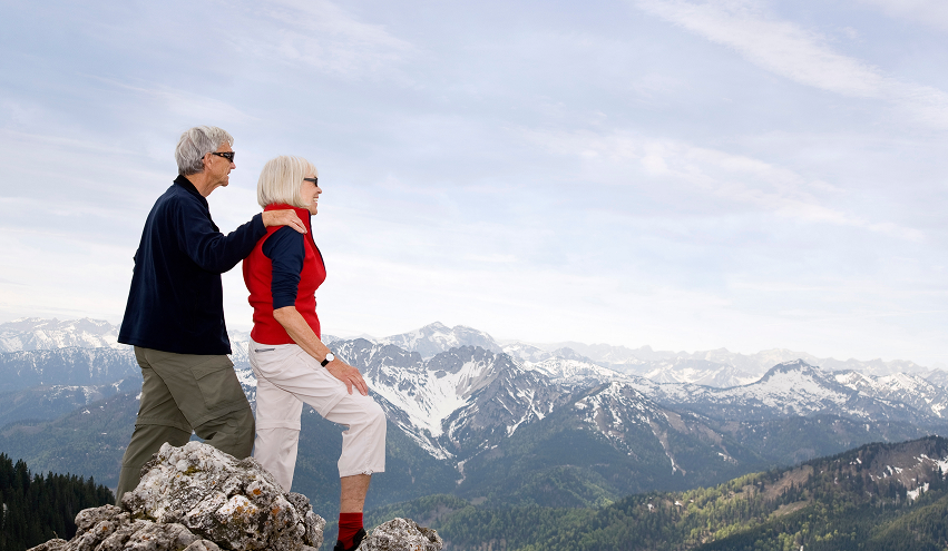 senior couple on mountain 1
